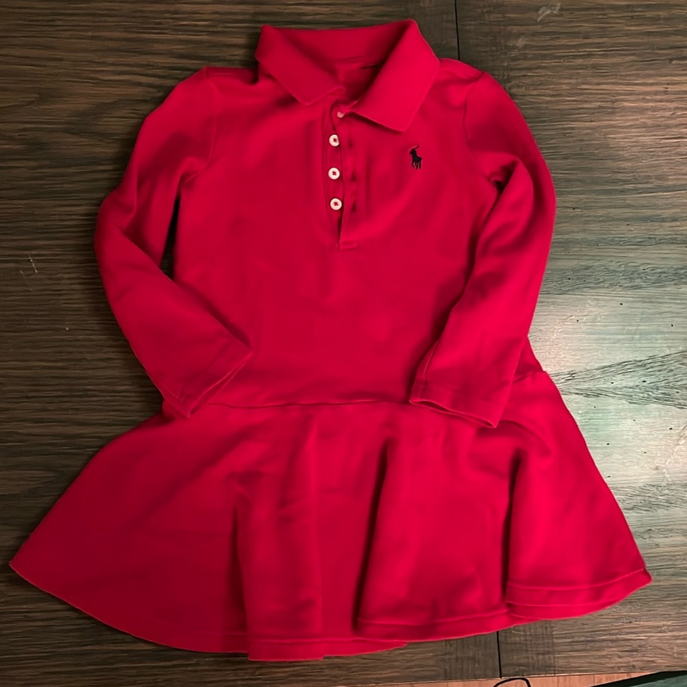 Polo red dress size 3.